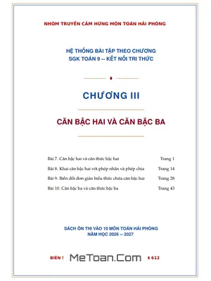 Hệ Thống Bài Tập Căn Bậc Hai và Căn Bậc Ba Toán 9 – Kết Nối Tri Thức