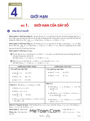 Tóm Tắt Lý Thuyết Và Các Dạng Bài Tập Toán 11 Học Kì 2 - Nguyễn Quốc Dương