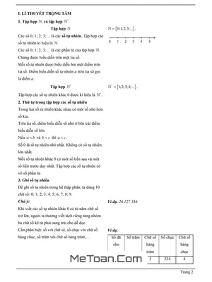 Chuyên Đề Tập Hợp Các Số Tự Nhiên, Cách Ghi Số Tự Nhiên Lớp 6