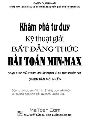 Phương Pháp Giải Toán Min – Max và Bất Đẳng Thức – Đặng Thành Nam