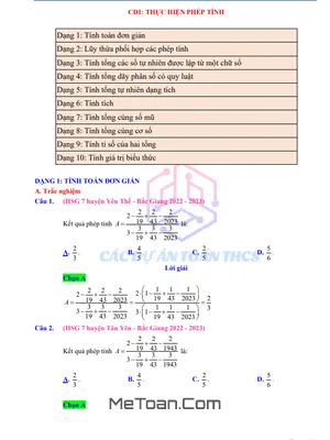 Cẩm Nang Luyện Thi Học Sinh Giỏi Toán 7: 1055 Bài Tập Chọn Lọc