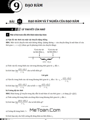 Tài liệu chuyên đề đạo hàm Toán 11 chương trình mới – Tác giả Phan Nhật Linh