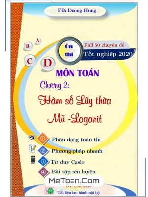 Cẩm Nang Luyện Thi Luỹ Thừa, Mũ và Logarit Cho Học Sinh Trung Bình - Yếu - Dương Minh Hùng