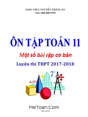 Bài Tập Cơ Bản Ôn Tập Toán 11 Luyện Thi THPT - Nguyễn Thắng An