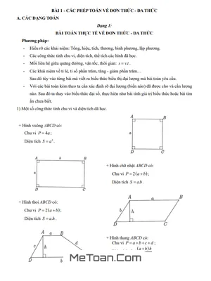 Tuyển tập 215 Bài tập Toán thực tế lớp 8 theo chương trình mới