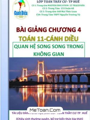 Đường thẳng và mặt phẳng trong không gian, quan hệ song song Toán 11 Cánh Diều - Thầy Trần Đình Cư