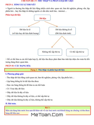 Chuyên Đề Thu Thập Và Phân Loại Dữ Liệu Toán 7