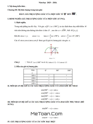 Đề cương ôn tập cuối học kỳ 1 Toán 10 năm 2025 – 2026 trường THPT Đức Trọng – Lâm Đồng