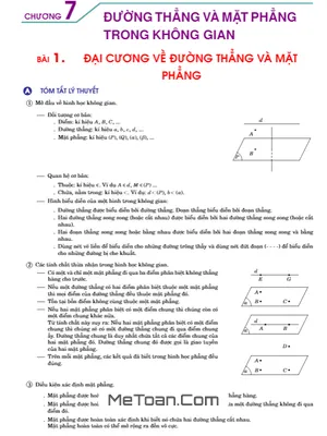 Cẩm nang giải bài tập Đường thẳng và mặt phẳng trong không gian, quan hệ song song - Hình học 11