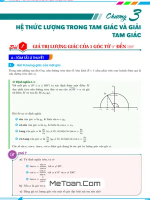 Các Dạng Toán Hệ Thức Lượng Trong Tam Giác Lớp 10 Thường Gặp