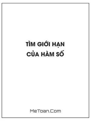 Tìm giới hạn của hàm số