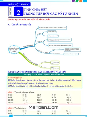 Tuyển Tập Phương Pháp Giải Toán Tính Chia Hết Lớp 6 Sách KNTT