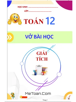 Vở Bài Tập Toán 12 Phần Giải Tích: Lời Giải Chi Tiết