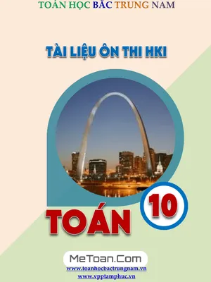 Tài Liệu Ôn Thi Học Kì 1 Toán 10 - Trần Quốc Nghĩa