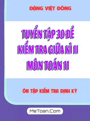 Tuyển Tập 30 Đề Kiểm Tra Giữa Học Kì 2 Môn Toán 11 - Đặng Việt Đông