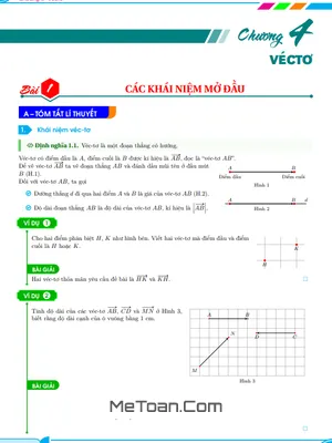 Các dạng toán vectơ Toán 10 thường gặp