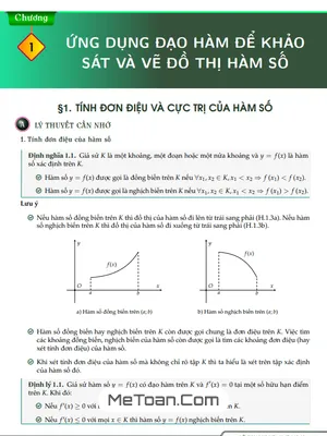 Chuyên Đề Ứng Dụng Đạo Hàm Khảo Sát và Vẽ Đồ Thị Hàm Số Toán 12 (File PDF Chi Tiết)