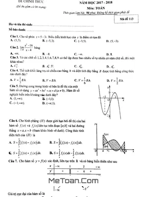 Đề thi thử Toán 2018 THPT Quốc gia trường chuyên Hạ Long – Quảng Ninh lần 2