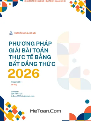 Khám Phá Phương Pháp Giải Bài Toán Thực Tế Bằng Bất Đẳng Thức Hiệu Quả