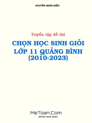 Tuyển Tập Đề Thi Học Sinh Giỏi Toán 11 Sở GD&ĐT Quảng Bình (2010 - 2023)