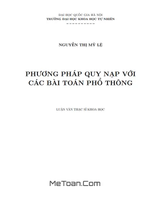 Phương Pháp Quy Nạp Với Các Bài Toán Phổ Thông