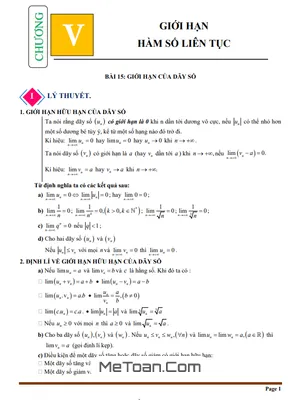 Chuyên Đề Giới Hạn, Hàm Số Liên Tục Toán 11 KNTTvCS