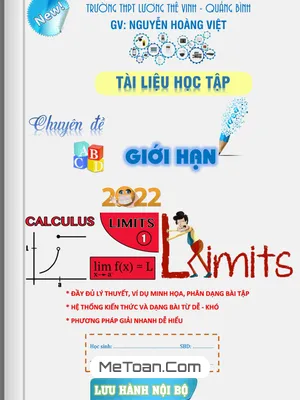 Chuyên Đề Giới Hạn Toán 11 - Nguyễn Hoàng Việt