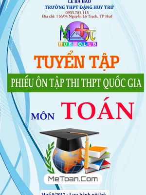 Tuyển Tập Phiếu Ôn Tập Thi THPT Quốc Gia 2017 Môn Toán - Lê Bá Bảo