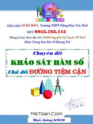 Chuyên Đề Đường Tiệm Cận Của Đồ Thị Hàm Số - Lê Bá Bảo