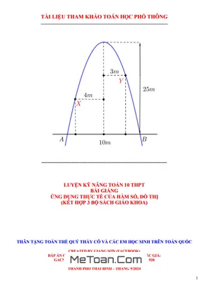 Nâng Cao Kỹ Năng Toán 10: Ứng Dụng Thực Tế Của Hàm Số Và Đồ Thị Qua Trắc Nghiệm