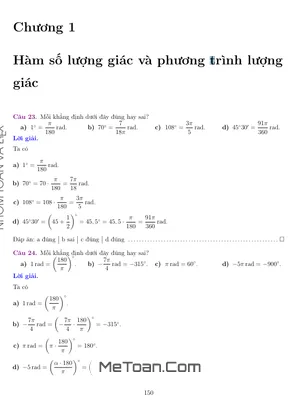 Trắc nghiệm Đúng/Sai Toán 11 - 103 Bài Tập Bám Sát Chương Trình