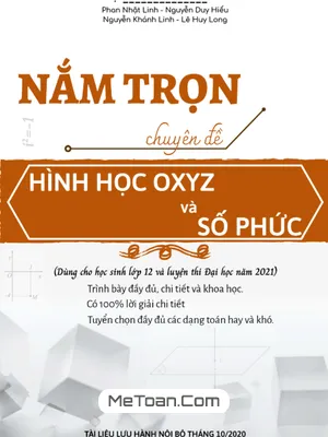 Nắm Trọn Chuyên Đề Hình Học Oxyz Và Số Phức