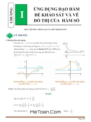 Chuyên Đề Đường Tiệm Cận Của Đồ Thị Hàm Số Từ Cơ Bản Đến Nâng Cao