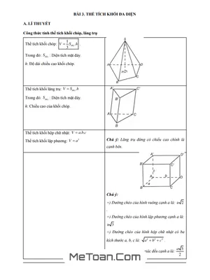 Bí Kíp Chinh Phục Các Dạng Bài Tập VDC Thể Tích Khối Đa Diện Hình Học 12