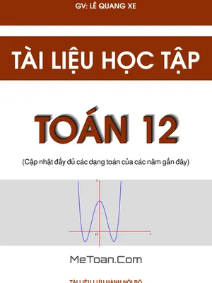 Tài Liệu Học Tập Toán 12 Chủ Đề Ứng Dụng Đạo Hàm Khảo Sát Và Vẽ Đồ Thị Hàm Số