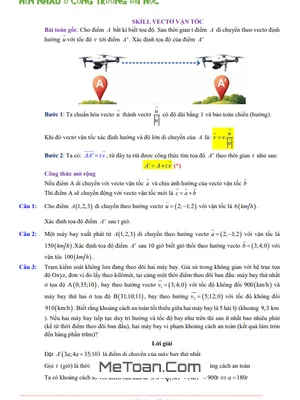 Giải Quyết Bài Toán Chuyển Động Không Gian Bằng Kỹ Thuật Vectơ Vận Tốc: Hướng Dẫn Chi Tiết