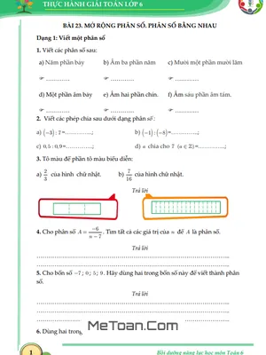 Giải Bài Tập Toán 6 Tập 2 Kết Nối Tri Thức Với Cuộc Sống (Lời Giải Chi Tiết)