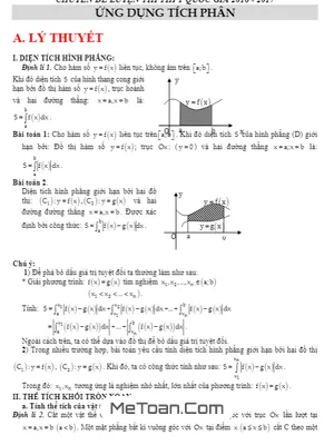 Cẩm Nang Giải Tích Phân Ứng Dụng: Diện Tích & Thể Tích - Phạm Văn Huy