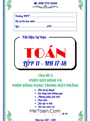 Phép Dời Hình Và Phép Đồng Dạng Trong Mặt Phẳng - Trần Quốc Nghĩa