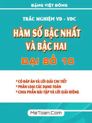 Trắc Nghiệm VD-VDC Hàm Số Bậc Nhất Và Bậc Hai - Đặng Việt Đông