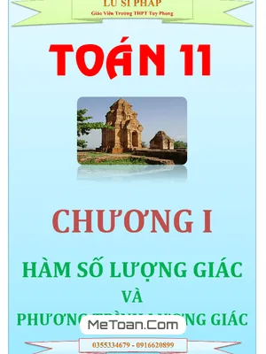 Tài Liệu Hàm Số Lượng Giác Và Phương Trình Lượng Giác - Lư Sĩ Pháp