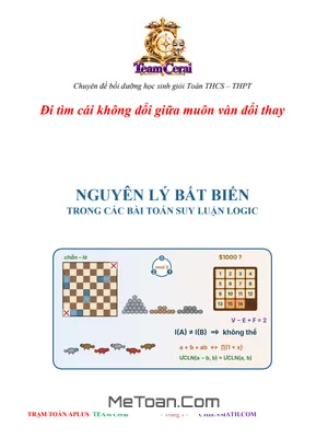 Chuyên Đề Nguyên Lý Bất Biến: Bí Quyết Giải Bài Toán Suy Luận Logic Hiệu Quả