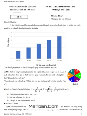 Bộ Đề Minh Họa Toán Thi Vào 10 Năm 2025 - 2026 Phòng GD&ĐT Đống Đa - Hà Nội