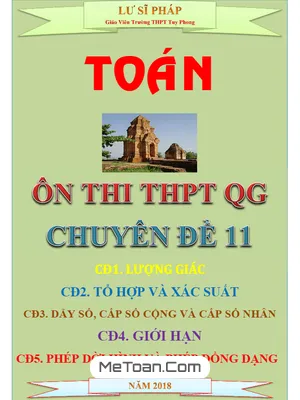 Chuyên Đề Toán 11 Ôn Thi THPT Quốc Gia - Thầy Lư Sĩ Pháp