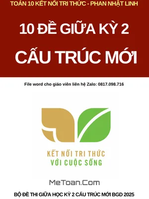 Bộ Đề Giữa Kỳ 2 Môn Toán 10 KNTT Với Cuộc Sống Năm 2023-2024 Theo Định Hướng Bộ GD&ĐT