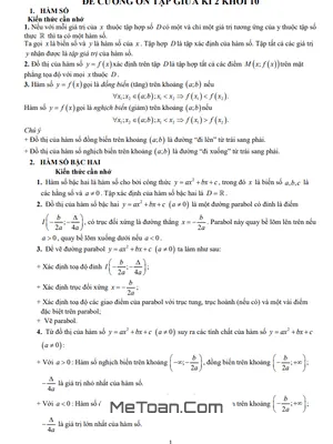 Đề cương giữa kỳ 2 Toán 10 năm 2025 – 2026 trường THPT Đức Trọng – Lâm Đồng