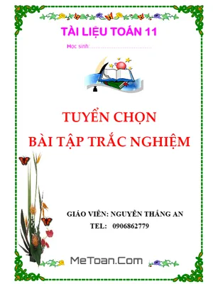 Tuyển Chọn Bài Tập Trắc Nghiệm Hình Học 11 - Nguyễn Thắng An