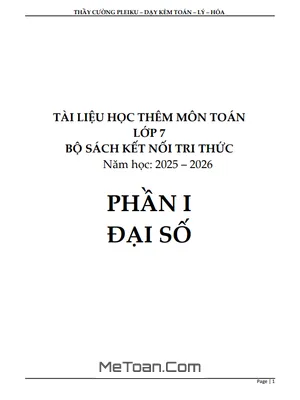 Tổng Hợp Lý Thuyết và Bài Tập Toán 7 Học Kì 1 (Sách Kết Nối Tri Thức Với Cuộc Sống)