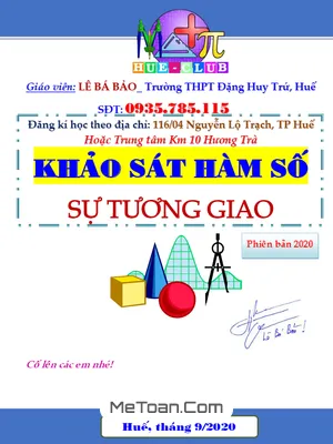 Bài Toán Tương Giao Của Đồ Thị Hàm Số - Lê Bá Bảo