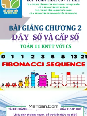 Bài Giảng Dãy Số, Cấp Số Cộng Và Cấp Số Nhân Toán 11 KNTTvCS